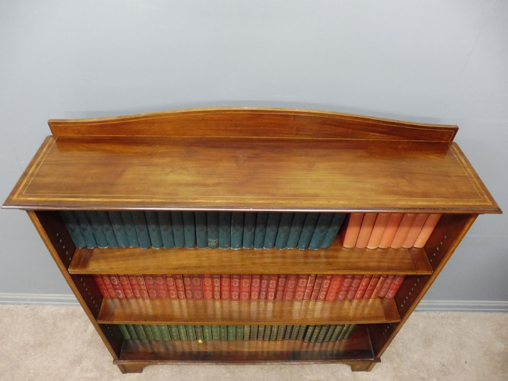 EDWARDIAN INLAID MAHOGANY BOOKCASE View IV