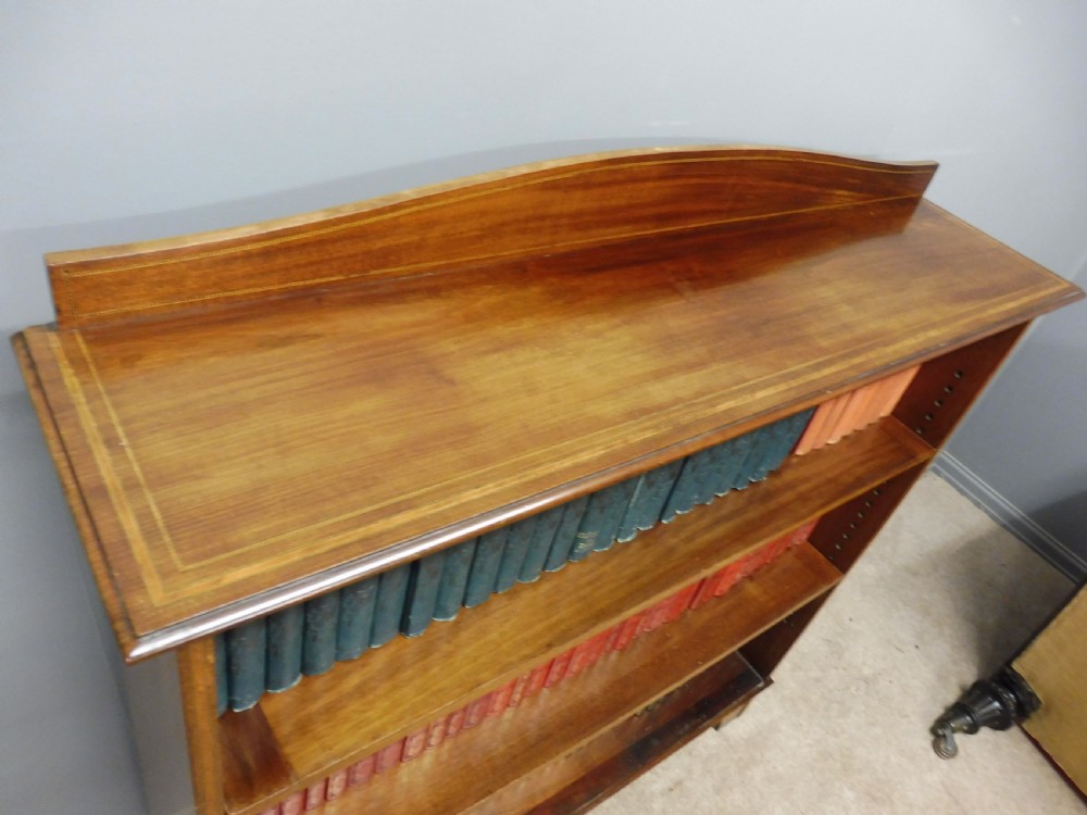 EDWARDIAN INLAID MAHOGANY BOOKCASE View V