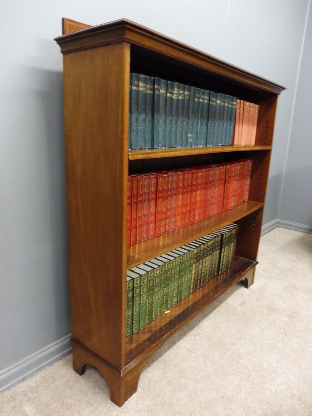 EDWARDIAN INLAID MAHOGANY BOOKCASE View VI