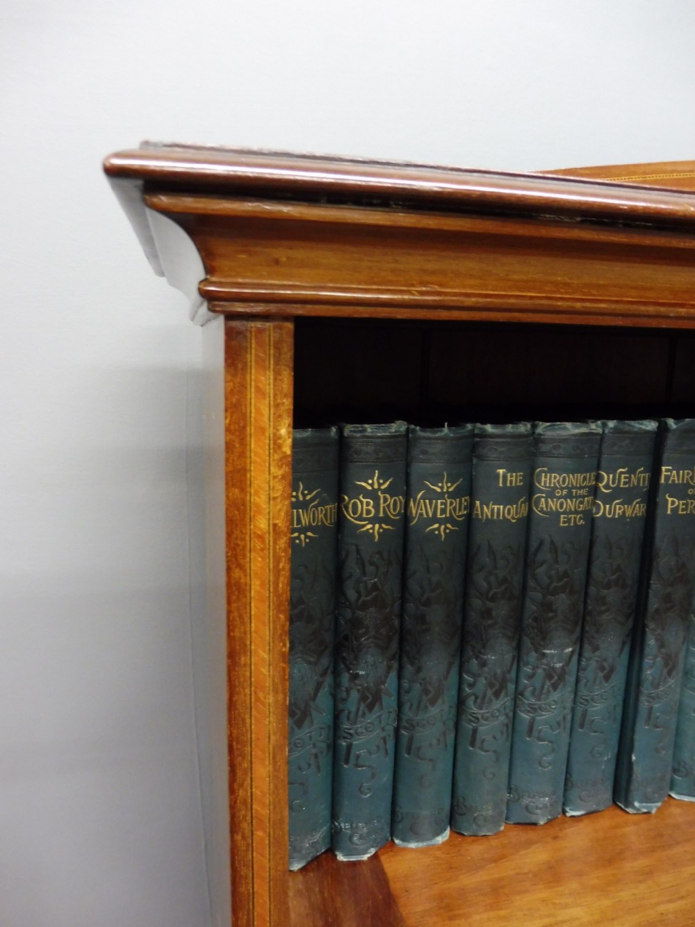EDWARDIAN INLAID MAHOGANY BOOKCASE View VII