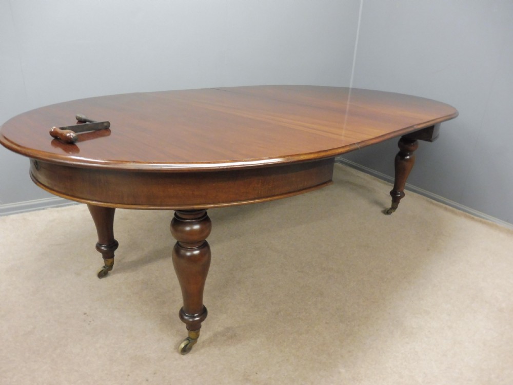 SCOTTISH 19TH CENTURY MAHOGANY EXTENDING DINING TABLE EDINBURGH 1860-1880