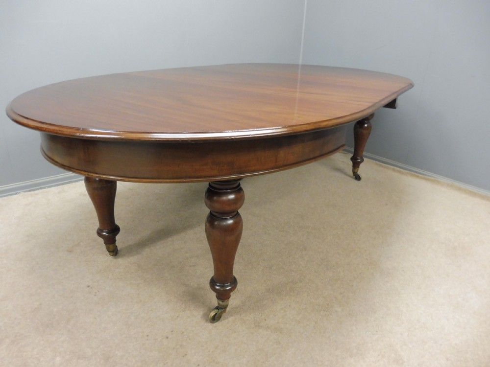 SCOTTISH 19TH CENTURY MAHOGANY EXTENDING DINING TABLE EDINBURGH 1860-1880 View II