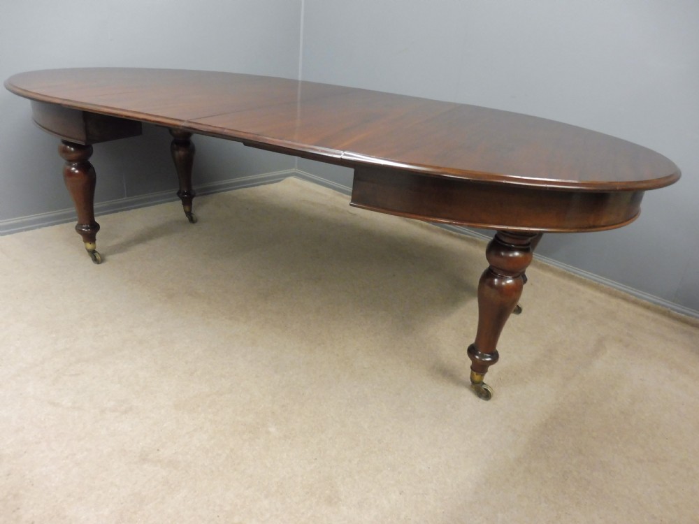 SCOTTISH 19TH CENTURY MAHOGANY EXTENDING DINING TABLE EDINBURGH 1860-1880 View VI