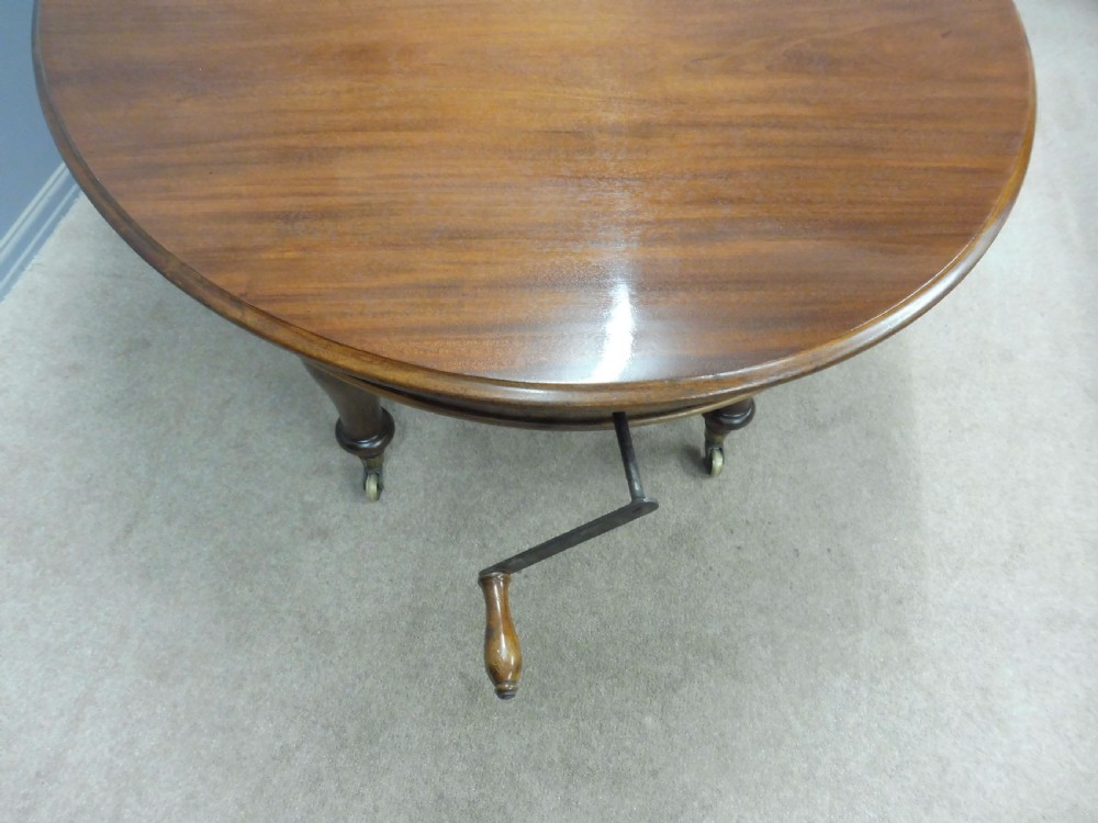 SCOTTISH 19TH CENTURY MAHOGANY EXTENDING DINING TABLE EDINBURGH 1860-1880 View XII