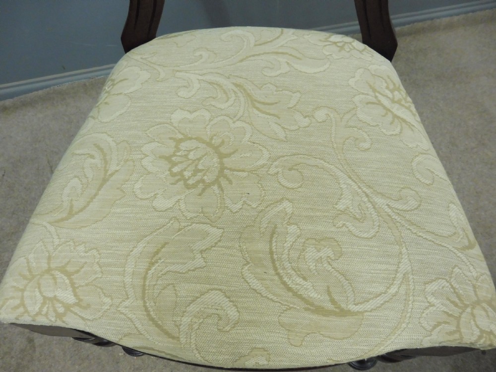 SET OF 12 VICTORIAN WALNUT DINING CHAIRS View IX