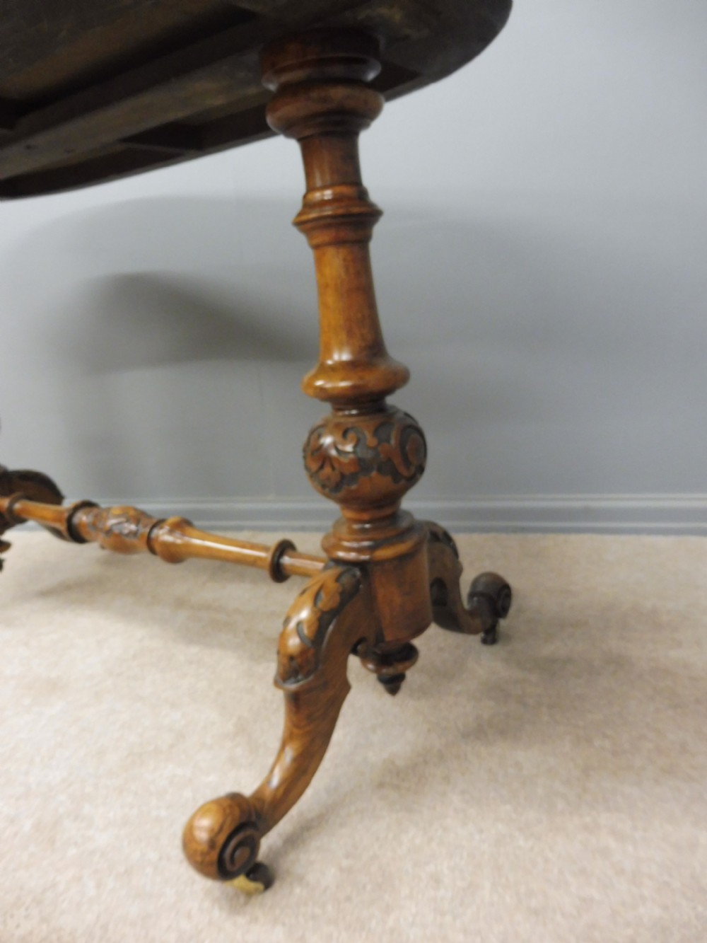 INLAID WALNUT LADIES WRITING DESK CIRCA 1880 View V