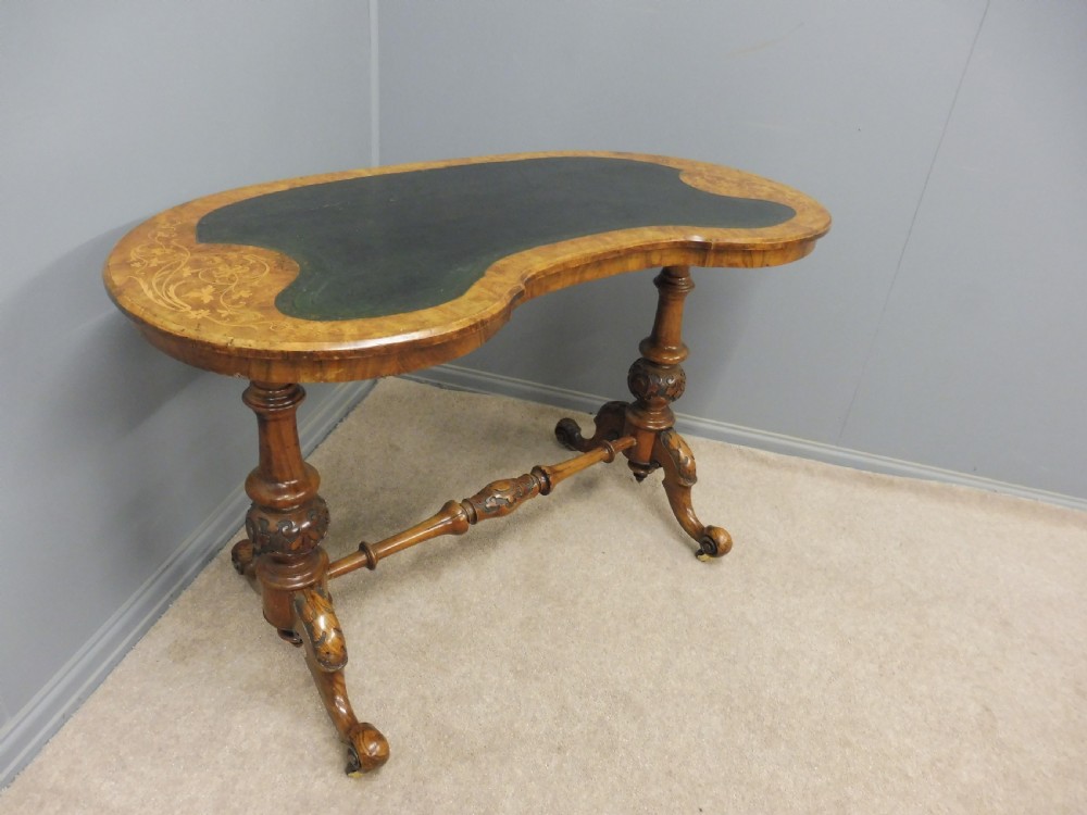 INLAID WALNUT LADIES WRITING DESK CIRCA 1880 View IX