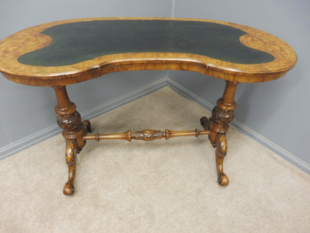 INLAID WALNUT LADIES WRITING DESK CIRCA 1880 View XIV