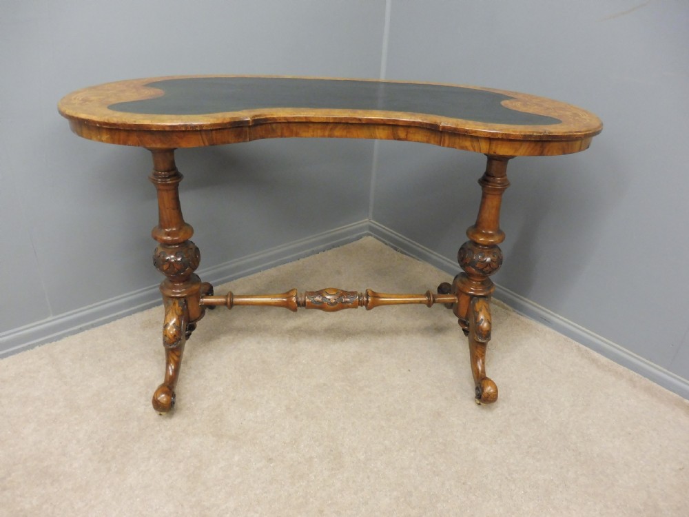 INLAID WALNUT LADIES WRITING DESK CIRCA 1880 View XV
