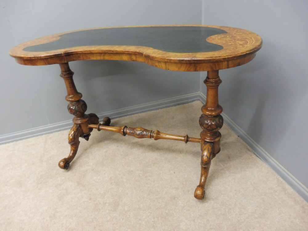 INLAID WALNUT LADIES WRITING DESK CIRCA 1880 View XVII