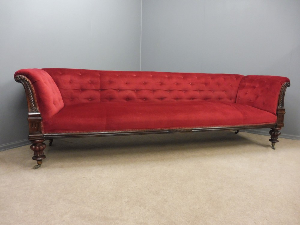 HUGE MID 19TH CENTURY CHESTERFIELD SOFA