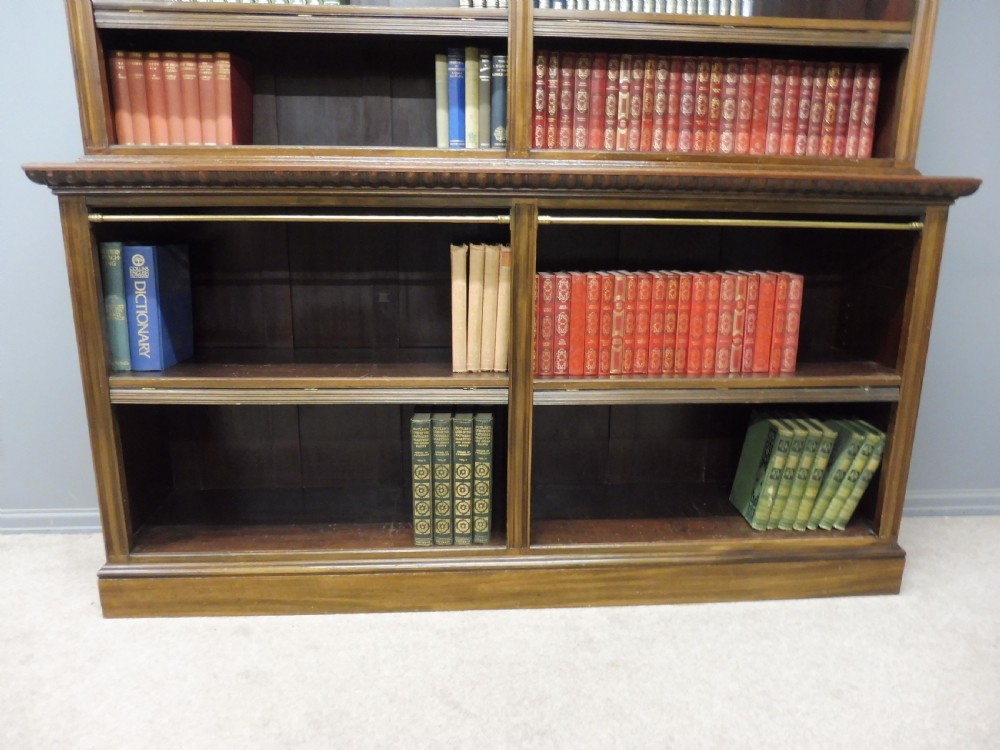 LARGE EDWARDIAN MAHOGANY LIBRARY BOOKCASE View IV