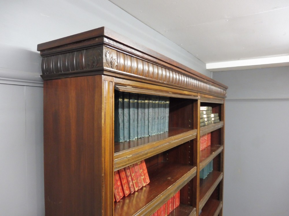 LARGE EDWARDIAN MAHOGANY LIBRARY BOOKCASE View VI