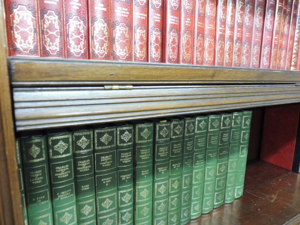 LARGE EDWARDIAN MAHOGANY LIBRARY BOOKCASE View XV
