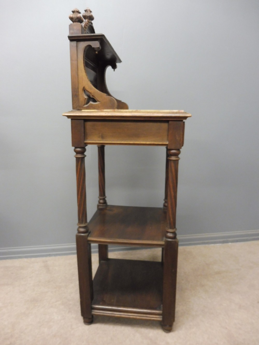 PAIR OF FRENCH MAHOGANY GOTHIC NIGHT STANDS View VII