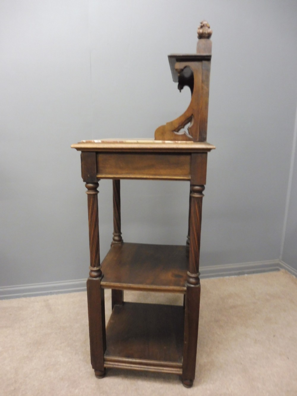PAIR OF FRENCH MAHOGANY GOTHIC NIGHT STANDS View IX