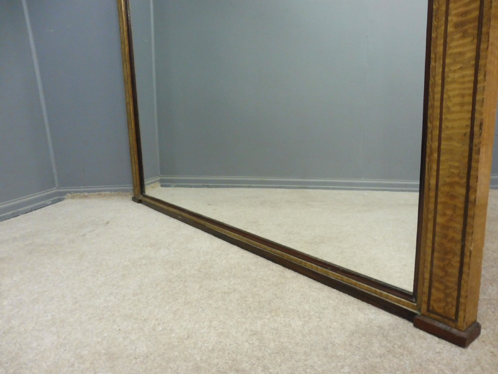 VERY LARGE RARE HUNGARIAN ASH FRAMED MIRROR View VII