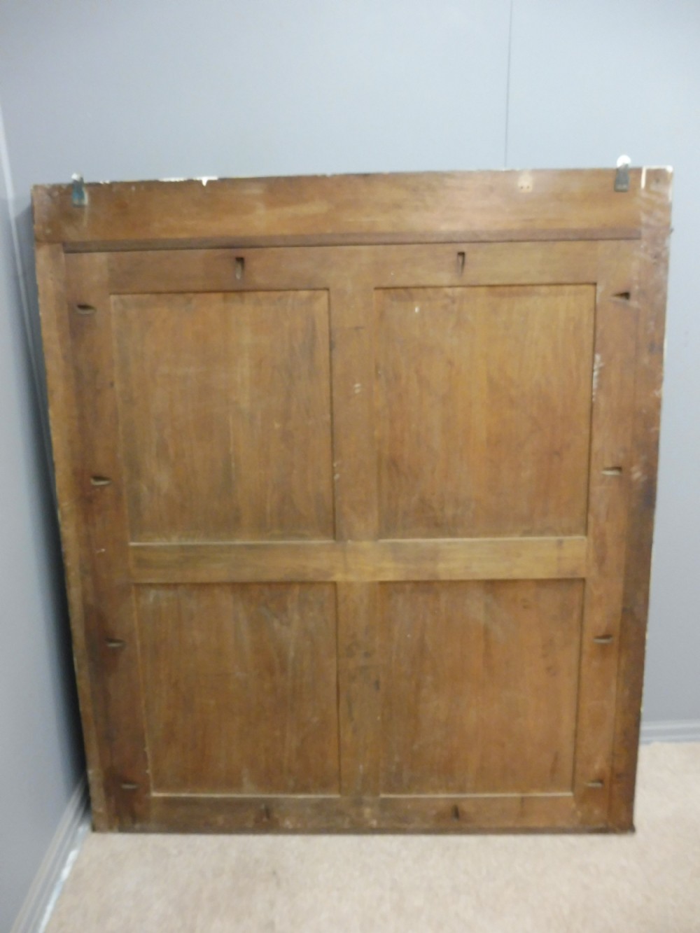 VERY LARGE RARE HUNGARIAN ASH FRAMED MIRROR View IX