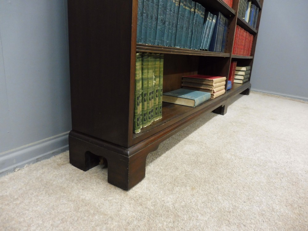 LONG EDWARDIAN MAHOGANY BOOKCASE View VI