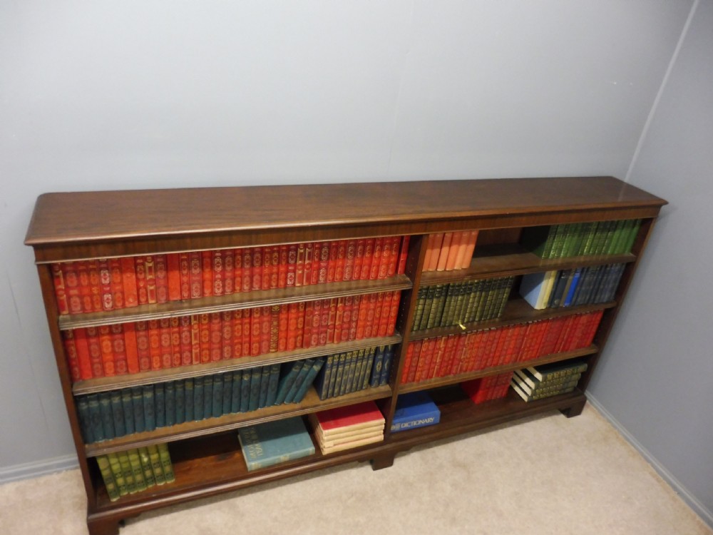 LONG EDWARDIAN MAHOGANY BOOKCASE View XI