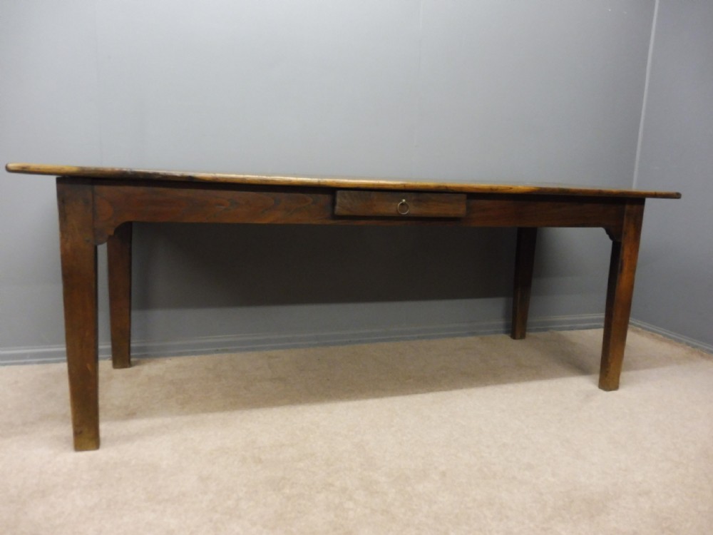 ANTIQUE ELM FRENCH FARMHOUSE TABLE CIRCA 1820 SEATS UP TO 8