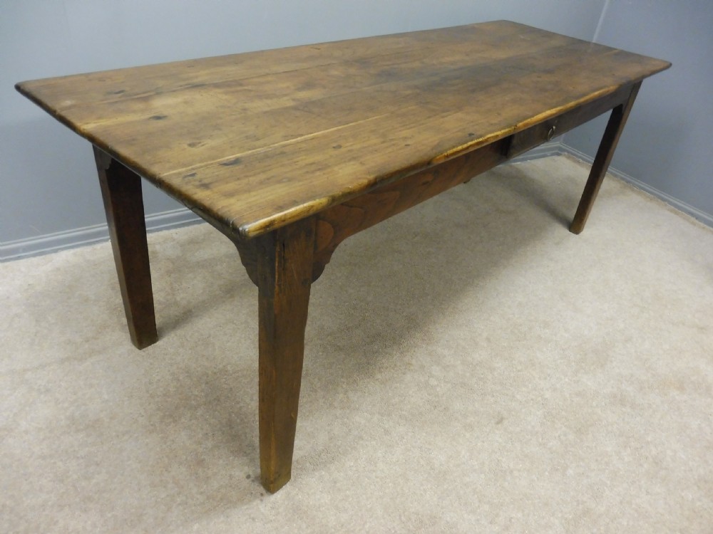 ANTIQUE ELM FRENCH FARMHOUSE TABLE CIRCA 1820 SEATS UP TO 8 View II