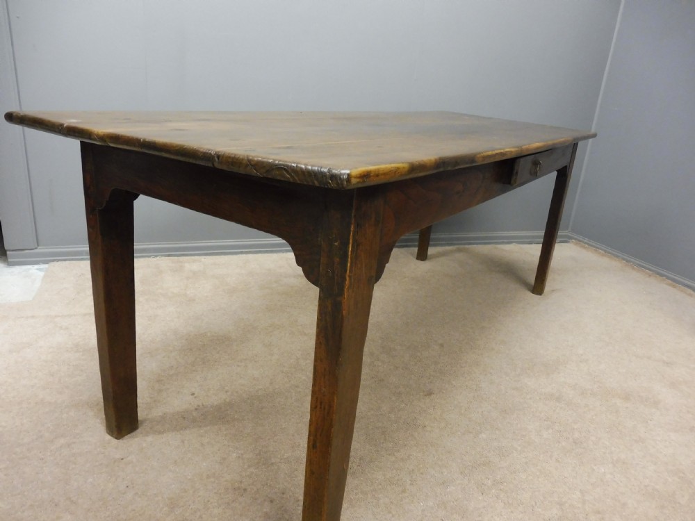 ANTIQUE ELM FRENCH FARMHOUSE TABLE CIRCA 1820 SEATS UP TO 8 View VII