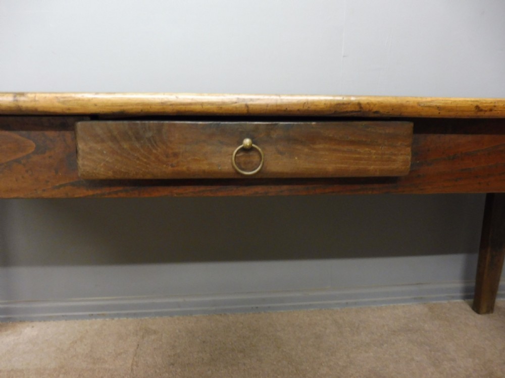 ANTIQUE ELM FRENCH FARMHOUSE TABLE CIRCA 1820 SEATS UP TO 8 View VIII