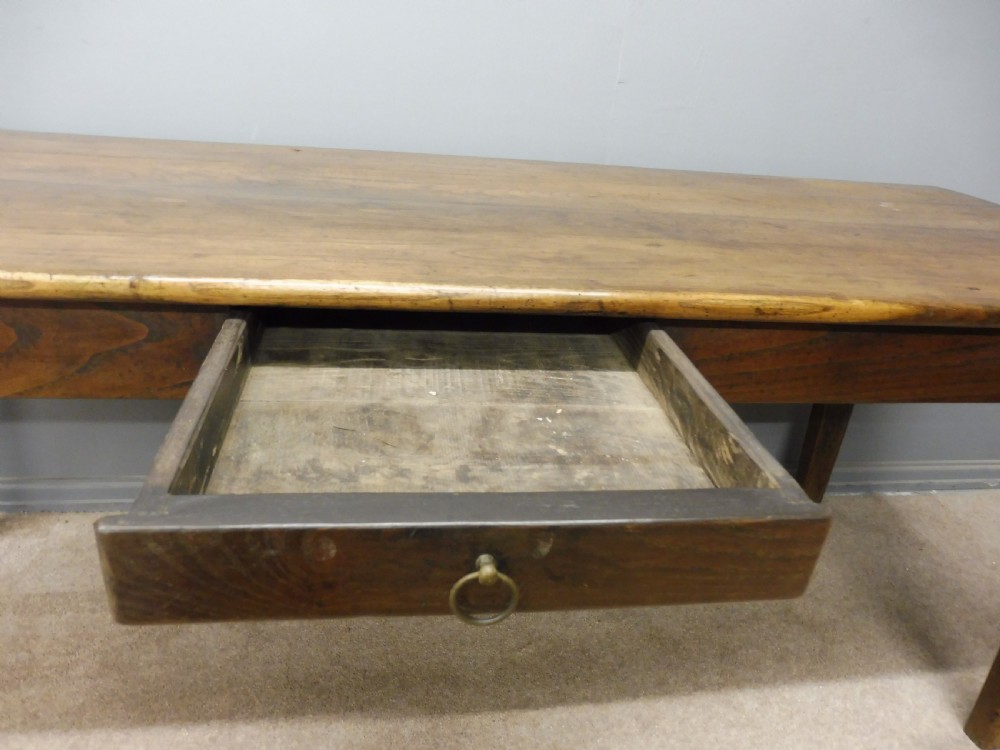 ANTIQUE ELM FRENCH FARMHOUSE TABLE CIRCA 1820 SEATS UP TO 8 View IX