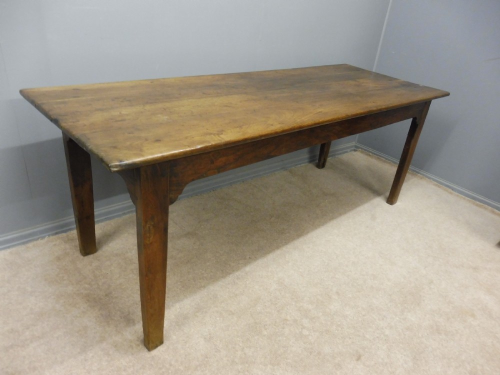 ANTIQUE ELM FRENCH FARMHOUSE TABLE CIRCA 1820 SEATS UP TO 8 View XV