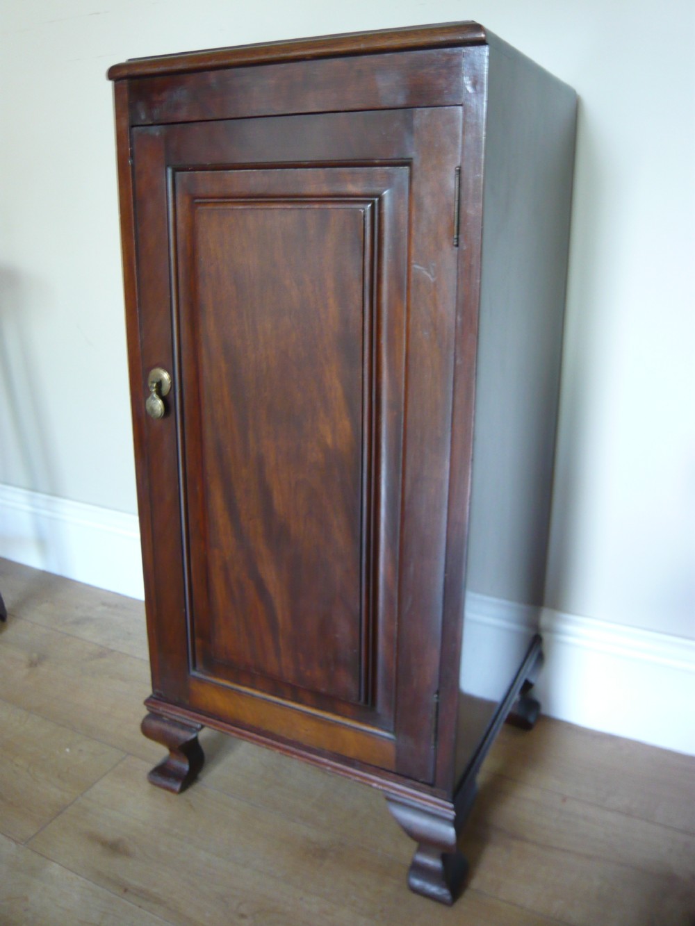 EDWARDIAN MAHOGANY BEDSIDE CABINET c 1910 View II
