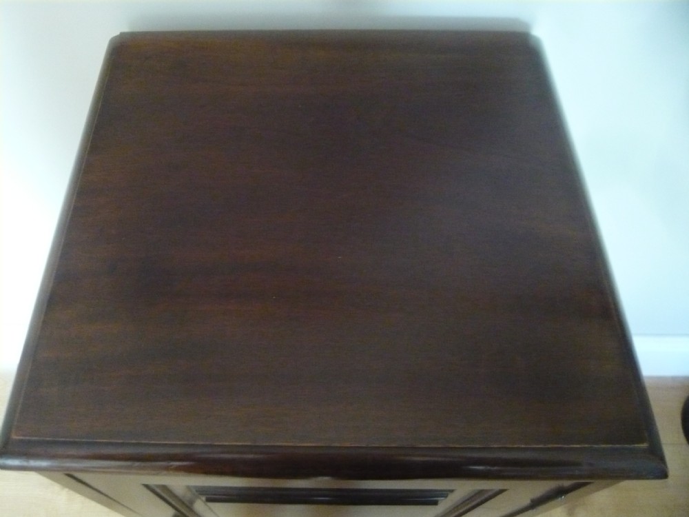 EDWARDIAN MAHOGANY BEDSIDE CABINET c 1910 View V