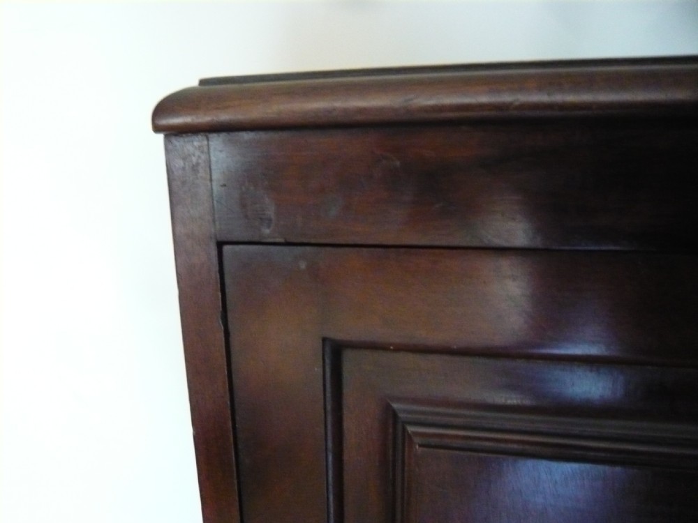 EDWARDIAN MAHOGANY BEDSIDE CABINET c 1910 View VII