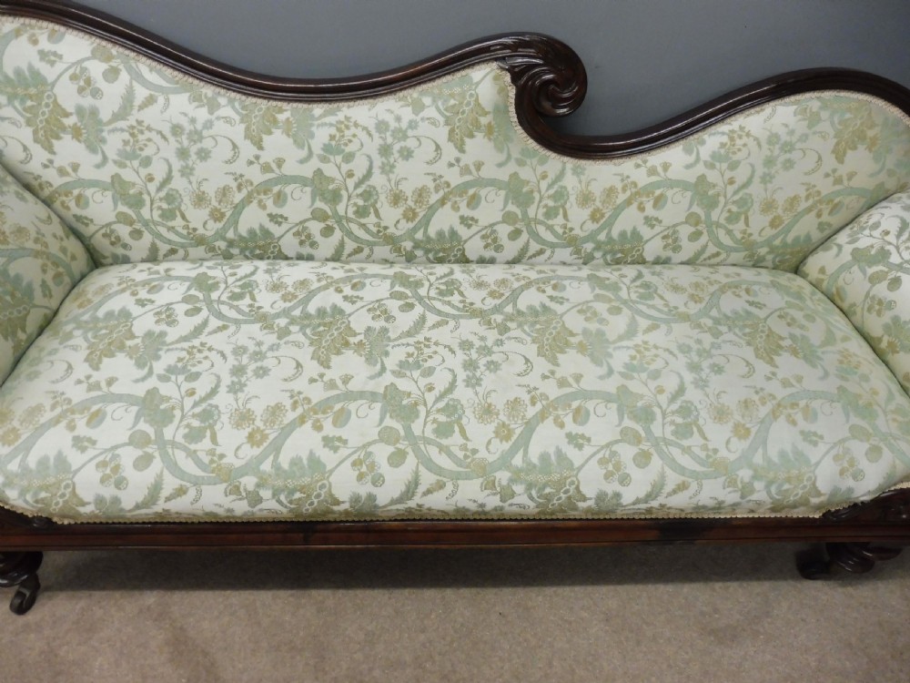 VICTORIAN MAHOGANY SCROLL END SOFA  CIRCA 1870 View IX