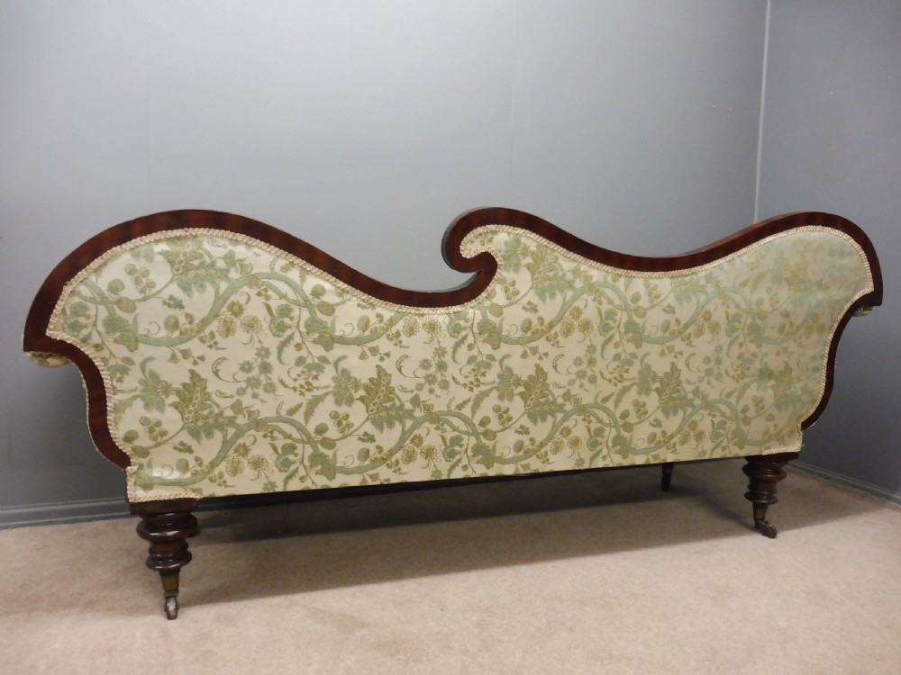 VICTORIAN MAHOGANY SCROLL END SOFA  CIRCA 1870 View XVII