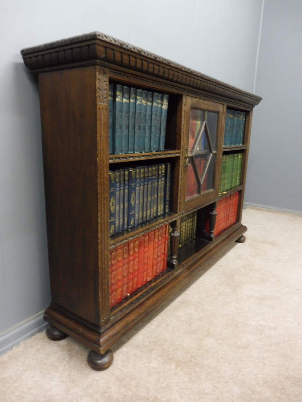EDWARDIAN OAK BOOKCASE View IV