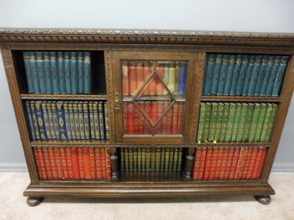 EDWARDIAN OAK BOOKCASE View VIII
