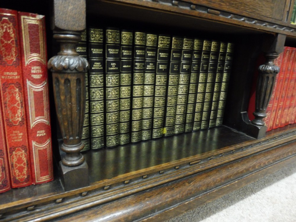 EDWARDIAN OAK BOOKCASE View X
