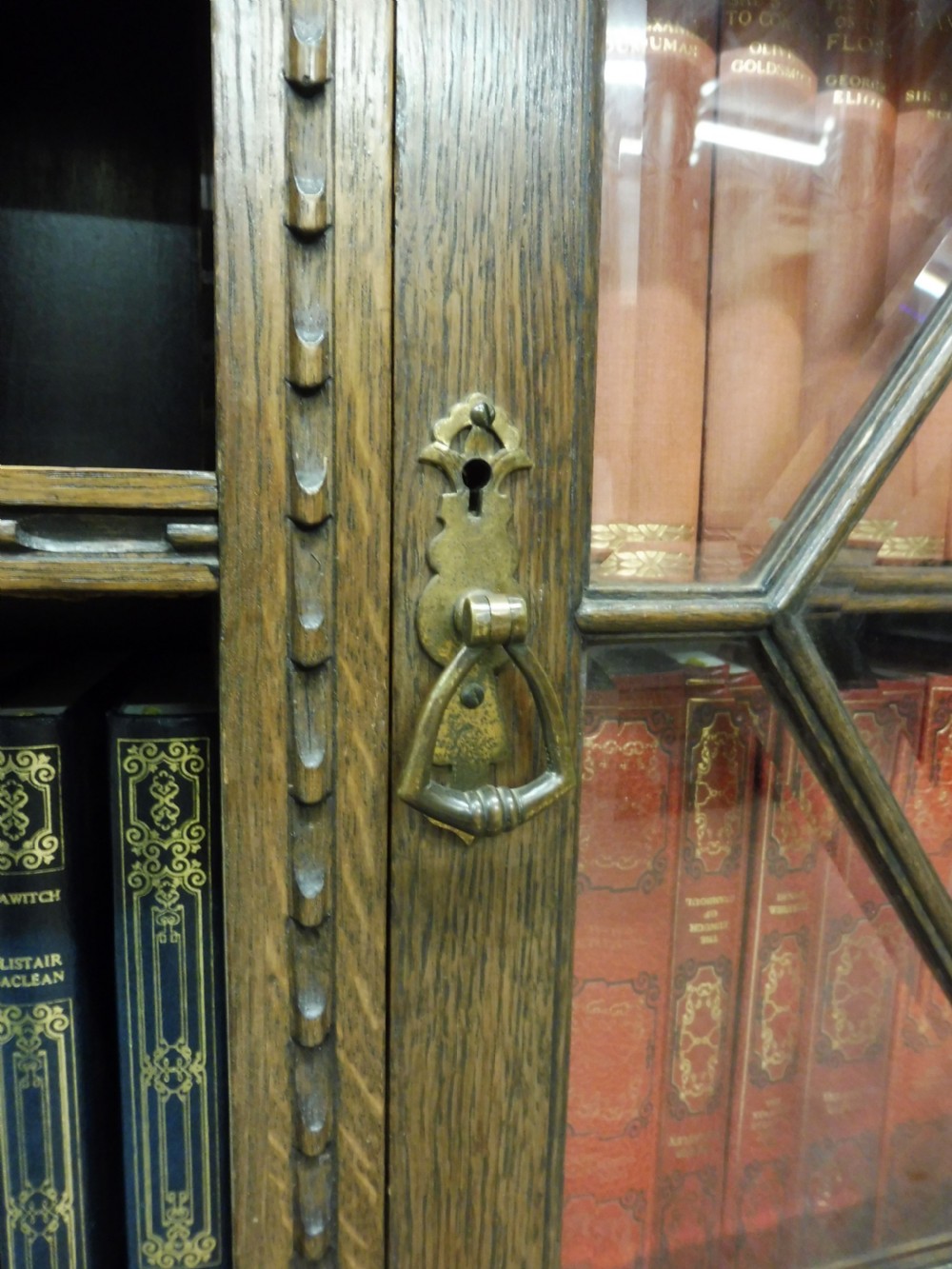 EDWARDIAN OAK BOOKCASE View XI