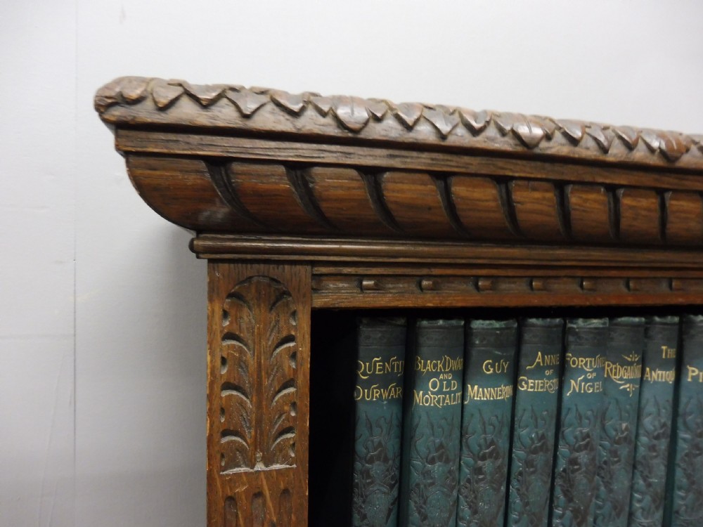 EDWARDIAN OAK BOOKCASE View XII