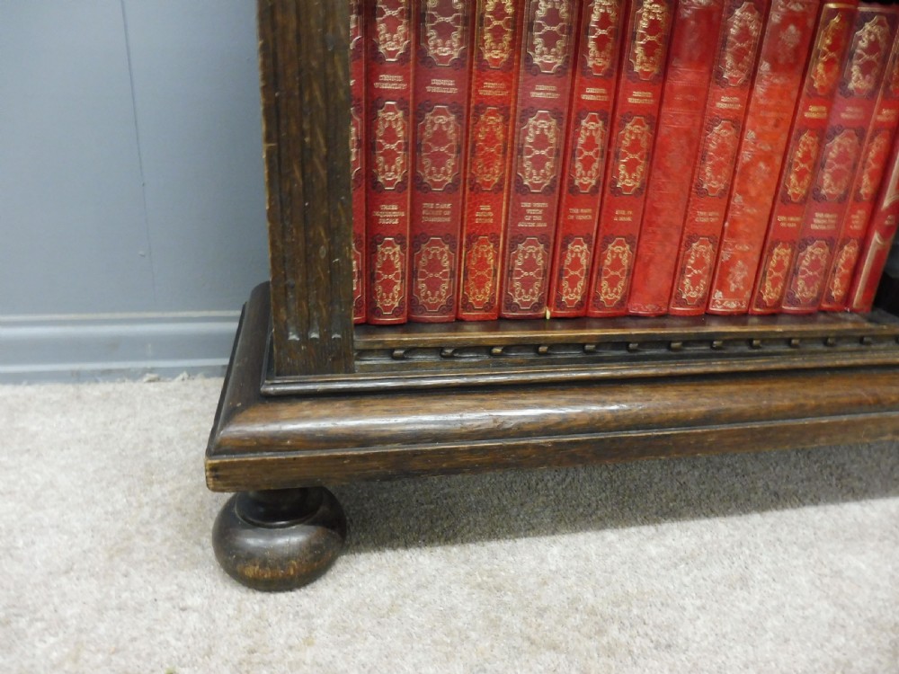 EDWARDIAN OAK BOOKCASE View XIII