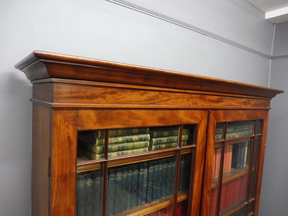 LARGE 19TH CENTURY MAHOGANY BOOKCASE  View III