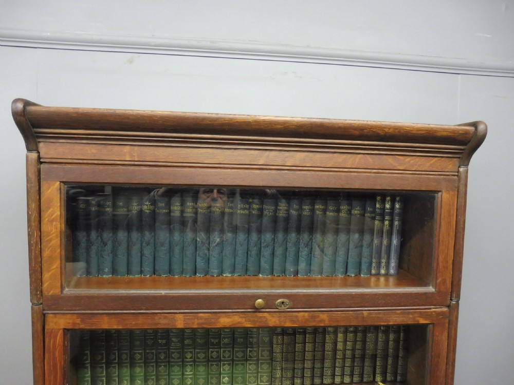 5 HIGH EDWARDIAN GUNN STACKING BOOKCASE  View V