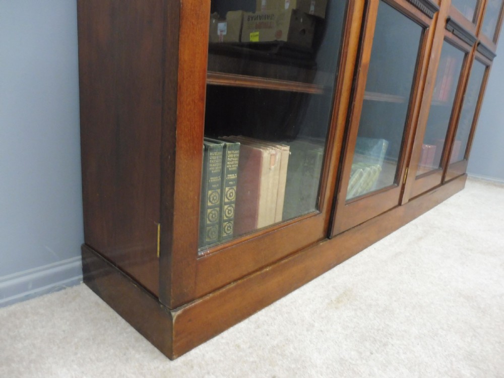 VERY LARGE VICTORIAN MAHOGANY GLAZED BOOKCASE View VIII