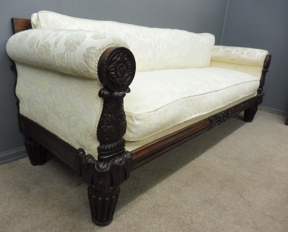 MAGNIFICENT  MAHOGANY VICTORIAN SOFA View XI