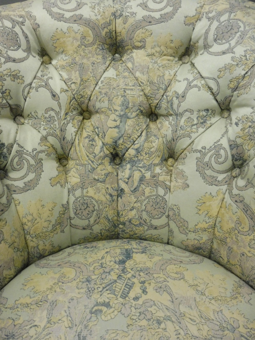 GILT LEGGED VICTORIAN BEDROOM CHAIR View IV