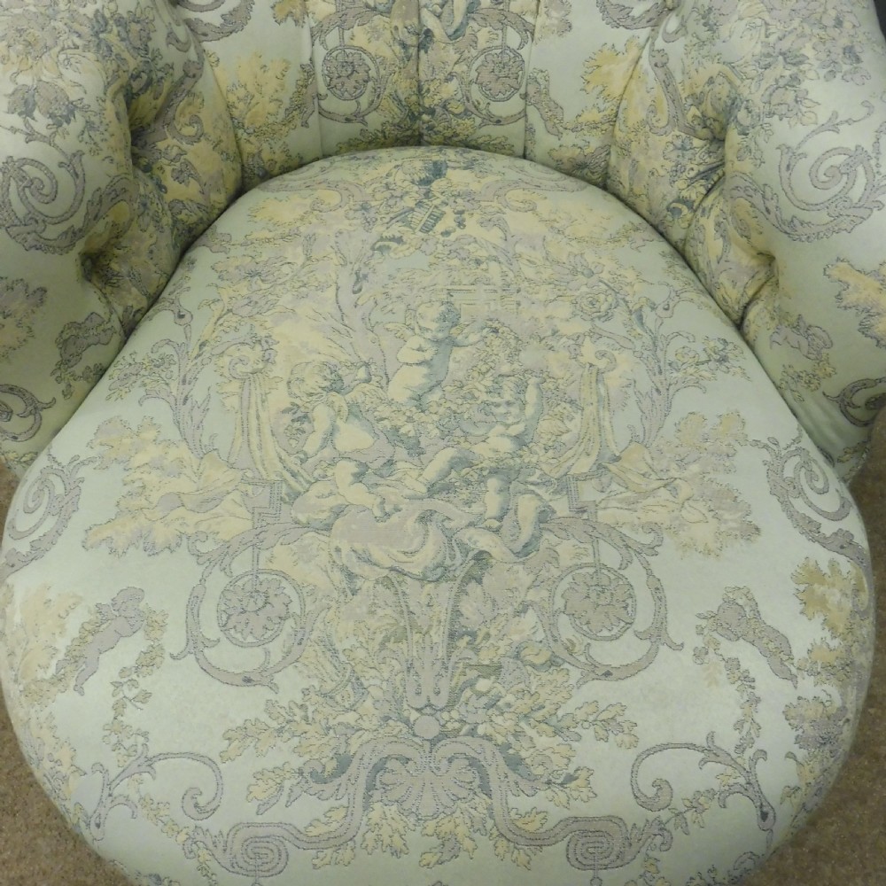 GILT LEGGED VICTORIAN BEDROOM CHAIR View V