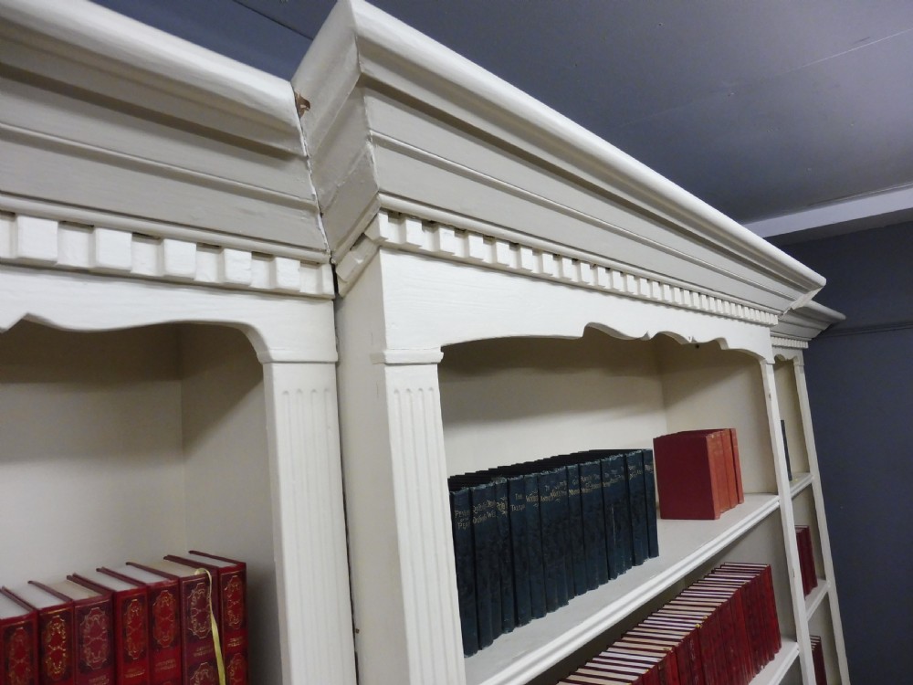 LARGE VICTORIAN PAINTED PINE BOOKCASE View VIII