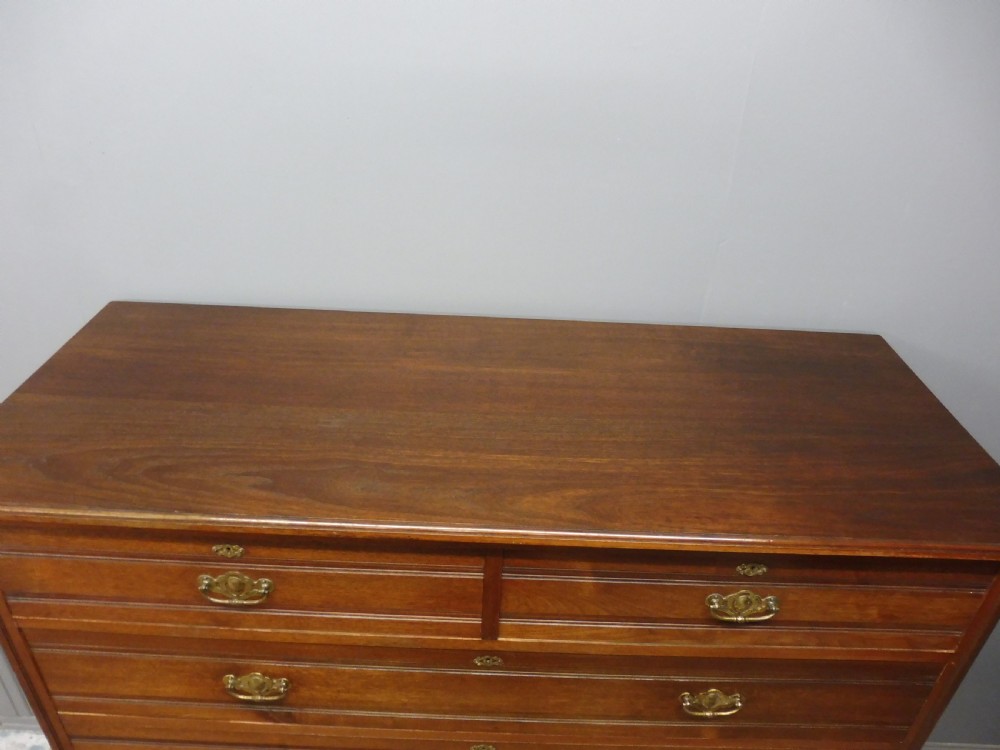 LARGE VICTORIAN WALNUT CHEST OF DRAWERS View III