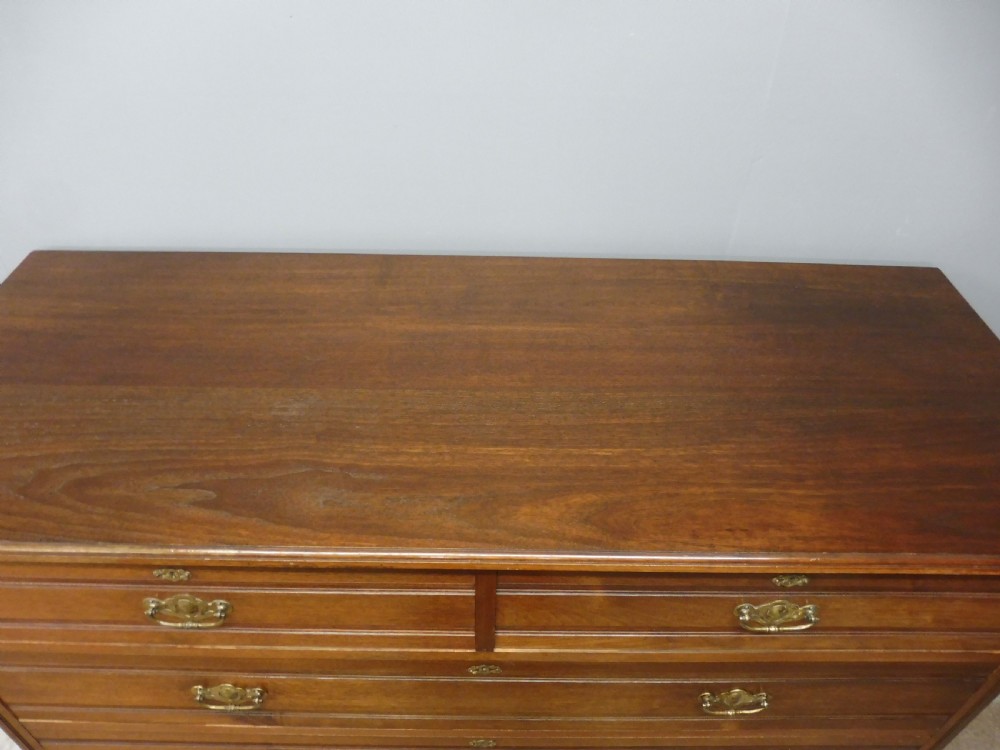 LARGE VICTORIAN WALNUT CHEST OF DRAWERS View IV